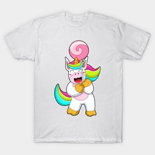 Unicorn with Lollipop T-Shirt